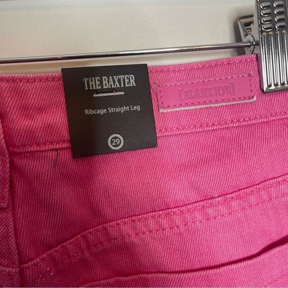 Blank NYC The Baxter Straight leg Pink denim New Size 29 - Picture 9 of 9